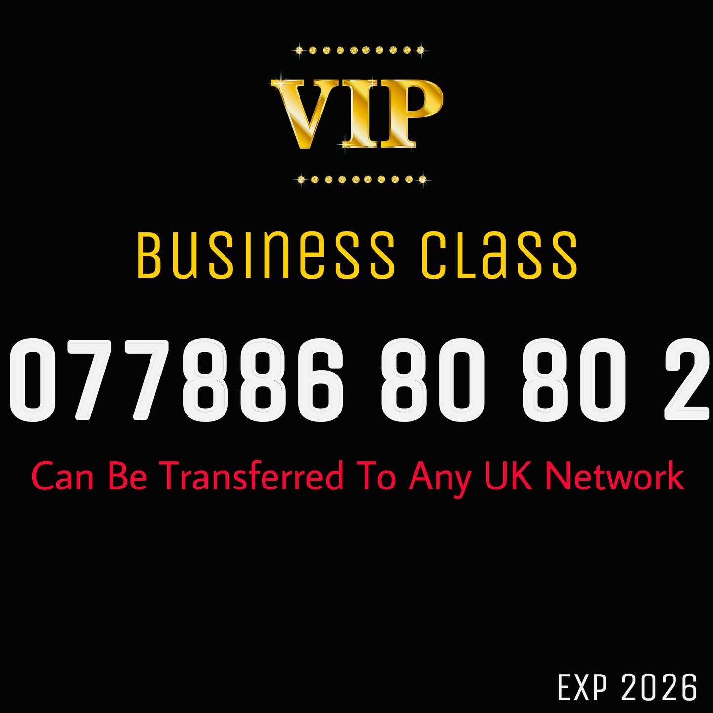 VIP UK Mobile Number for Sale β 077886 80 80 2 | Golden, Premium, Easy-to-Remember π₯