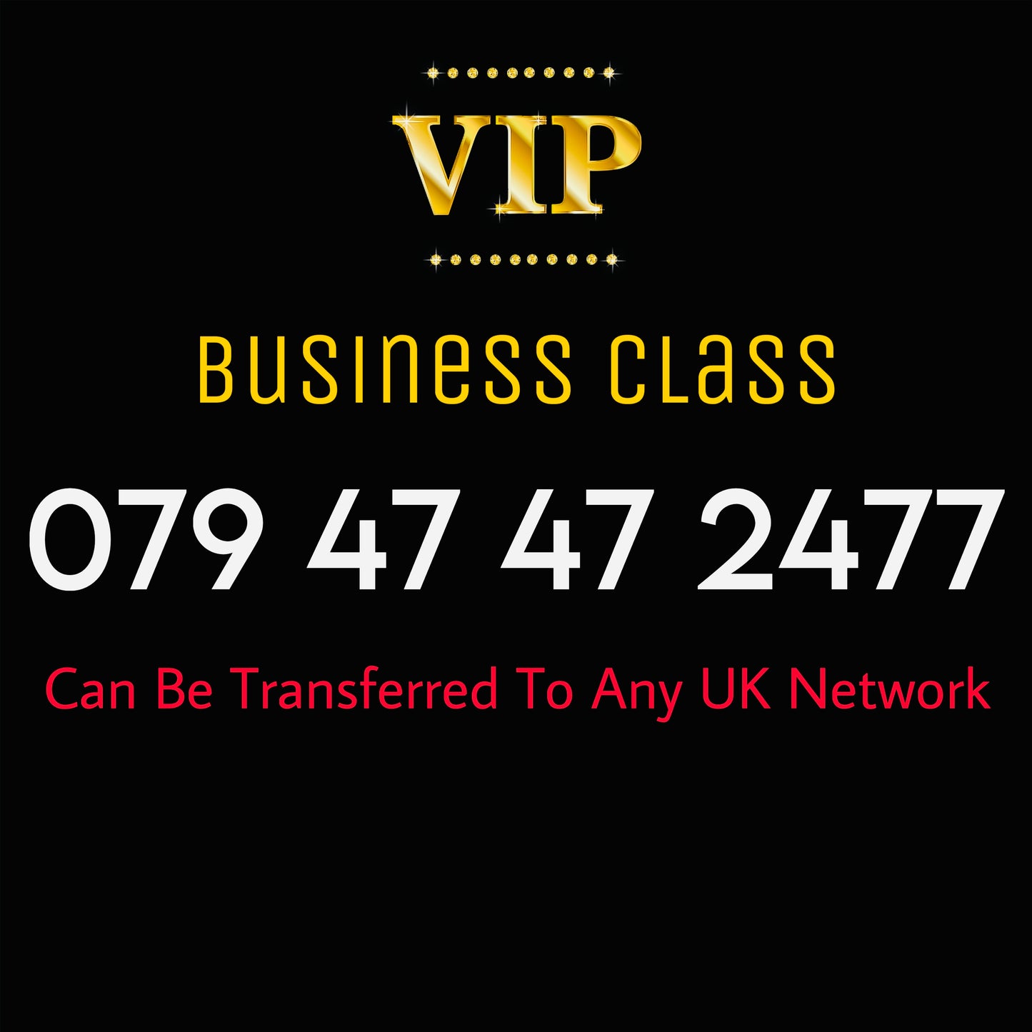 VIP GOLD NUMBER EASY MOBILE PHONE NUMBER UK VIP SIM 0794747 2477