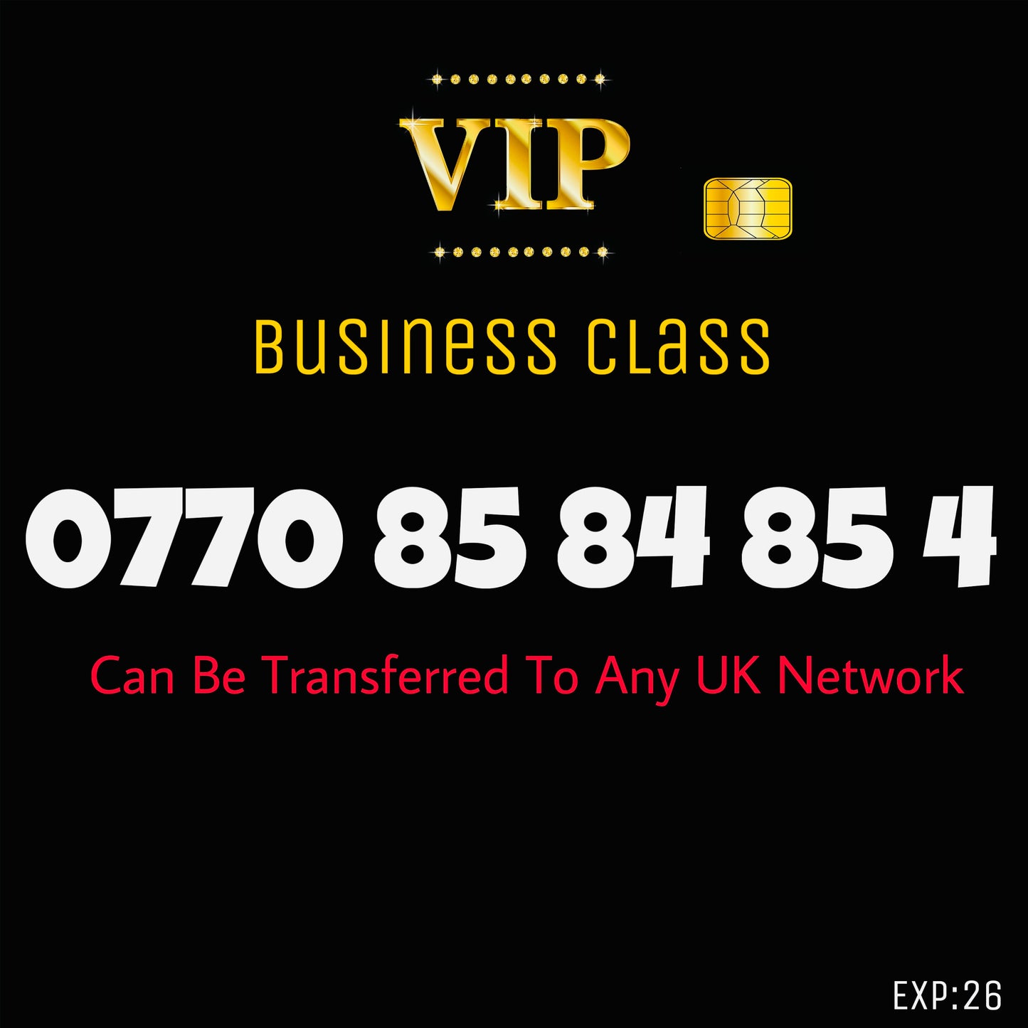 SIM CARD GOLD BUSINESS/PERSONAL VIP EASY MEMORABLE MOBILE PHONE NUMBER: 077 85 84 85 4 DIAMOND PLATINUM