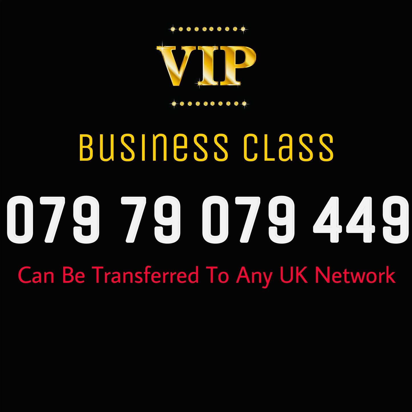 GOLD MOBILE PHONE SIM CARD EASY VIP MEMORABLE NUMBER DIAMOND PLATINUM 079 79 079 449