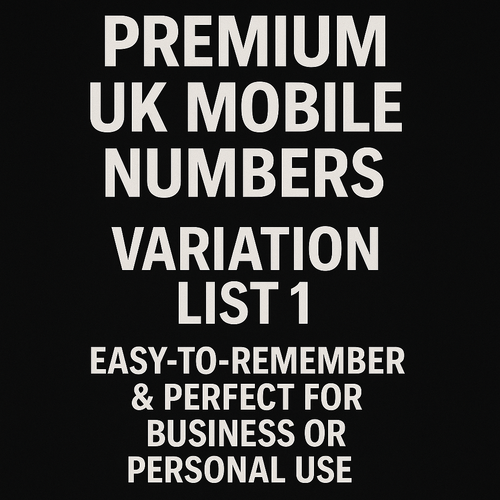 GOLD BUSINESS DIAMOND VIP PREMIUM EASY MEMORABLE MOBILE PHONE NUMBER LIST