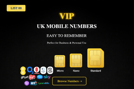 #️⃣00 Gold Business VIP Mobile Numbers UK | Premium Diamond Numbers List