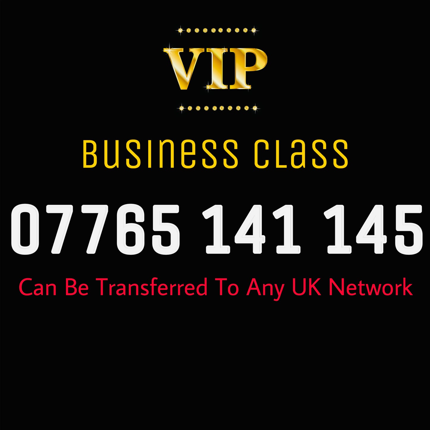 SIM CARD GOLD MOBILE PHONE EASY VIP MEMORABLE NUMBER DIAMOND PLATINUM 07765 141 145