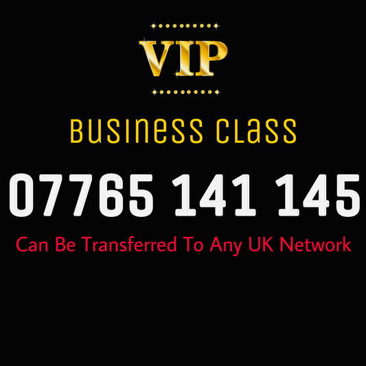 SIM CARD GOLD MOBILE PHONE EASY VIP MEMORABLE NUMBER DIAMOND PLATINUM 07765 141 145