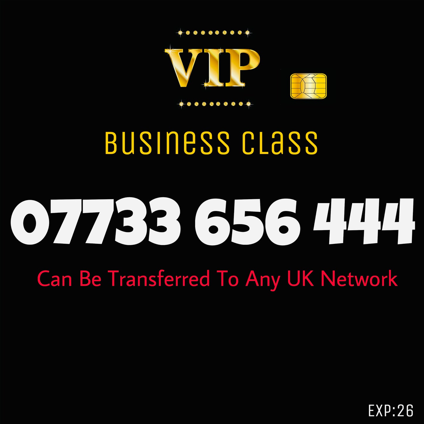 VIP UK Mobile Number 07733 656 444 Golden, Premium, Easy-to-Remember 🔥