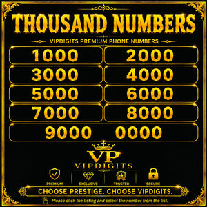 Thousands Gold VIP Mobile Numbers UK – Rare Luxury Easy-to-Remember Premium SIM Cards