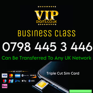 0798 445 3 446 Gold VIP Premium Mobile Number – Double 44 Rare Pattern Easy-to-Remember SIM