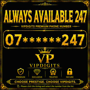 07 247 Gold Mobile Numbers UK | Premium VIP Phone Numbers
