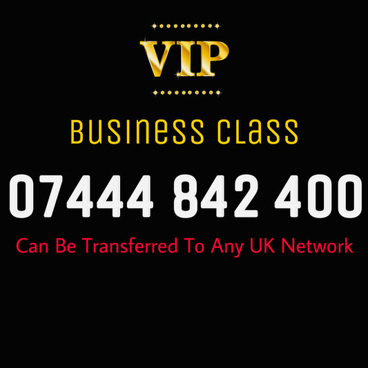 GOLD MOBILE PHONE SIM CARD EASY VIP MEMORABLE NUMBER DIAMOND PLATINUM 07444 842 400