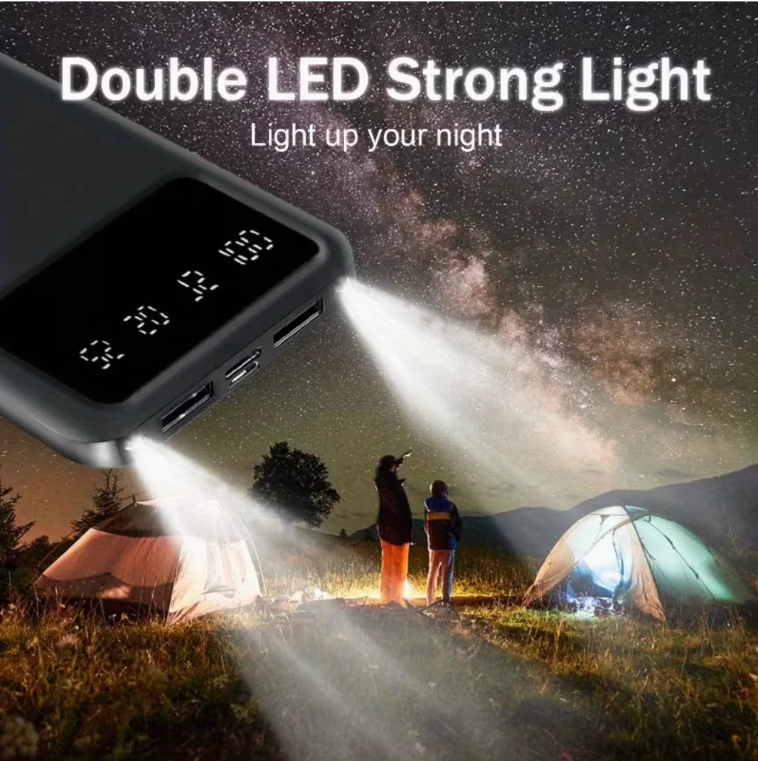 20000mAh Fast Charge Portable Power Bank High Capacity USB Phone Charger UK