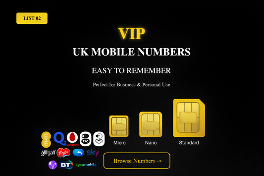 PREMIUM UK MOBILE NUMBER – EASY-TO-REMEMBER & PERFECT FOR BUSINESS OR PERSONAL USE LIST 2