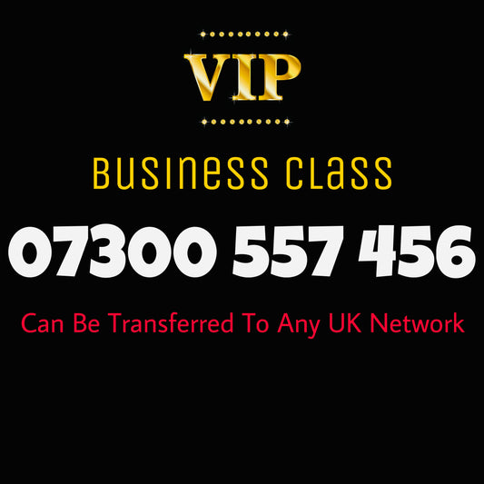 VIP GOLD MOBILE NUMBER BUSINESS CLASS EASY MEMORABLE PREMIUM SIM CARD 07300 557 456