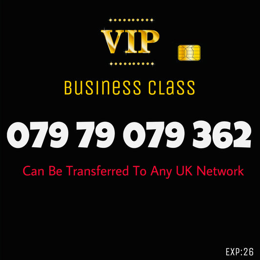 GOLD SIM BUSINESS VIP EASY MEMORABLE MOBILE PHONE NUMBER DIAMOND PLATINUM 079 79 079 362