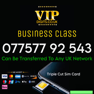 077577 92 543 Gold VIP Premium Mobile Number – Double 77 Easy-to-Remember Fancy SIM