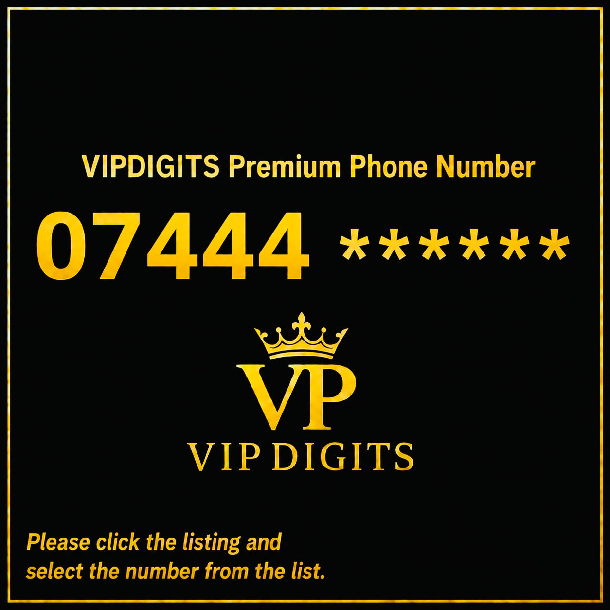 Gold Mobile Numbers Uk Premium UK Mobile Numbers – Memorable Sim Card Professional & Perfect for Branding 07444 List