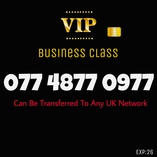 SIM CARD GOLD  BUSINESS/PERSONAL VIP EASY MEMORABLE MOBILE PHONE NUMBER: 077 4877 0977 DIAMOND PLATINUM