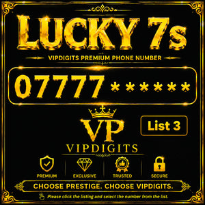 07777 VIP Gold Mobile Number UK – Ultra-Memorable Easy-to-Remember Premium Business SIM