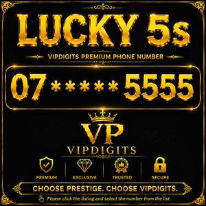 07 5555/555 Gold Diamond VIP Mobile Numbers UK – Rare Premium Easy-to-Remember SIM Cards