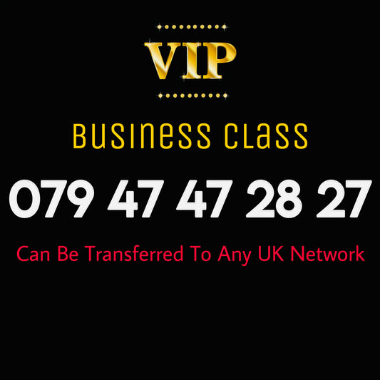 UK SIM CARD GOLD  BUSINESS/PERSONAL VIP EASY MEMORABLE MOBILE PHONE NUMBER 079 47 47 28 27  DIAMOND PLATINUM