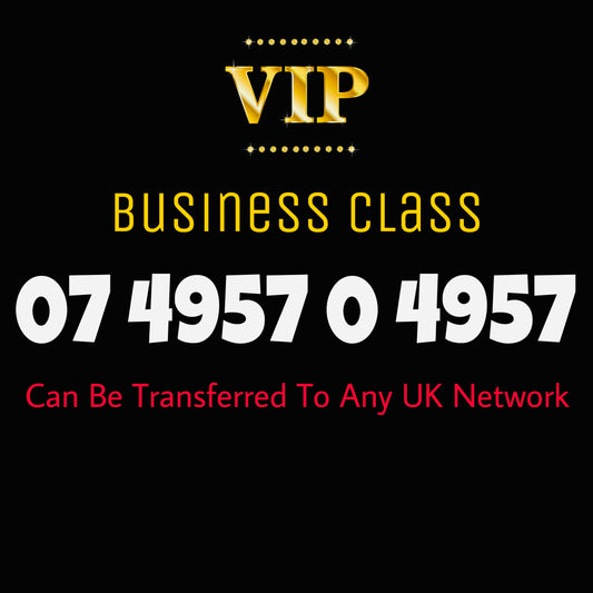 VIP GOLD MOBILE NUMBER BUSINESS CLASS EASY MEMORABLE PREMIUM SIM CARD 4957 4957