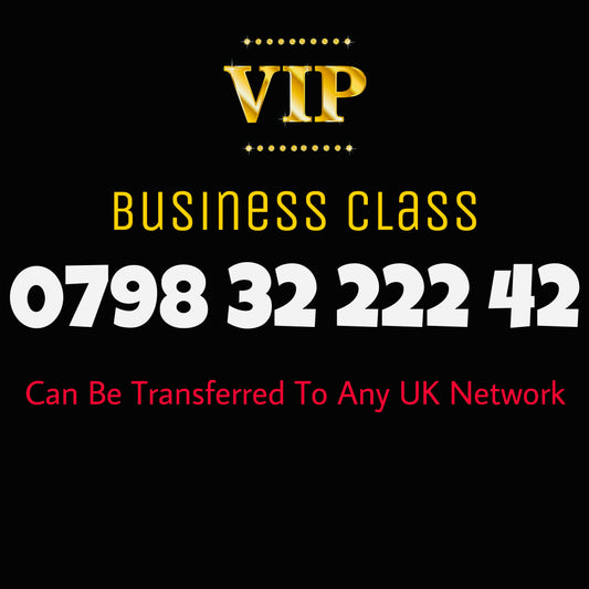 GOLD DIAMOND VIP PREMIUM EASY MEMORABLE MOBILE PHONE NUMBER SIM CARD 0798 32 222 42