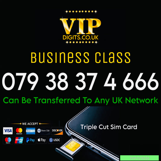 VIP Mobile Number 666 UK – Easy to Remember Fancy SIM Card