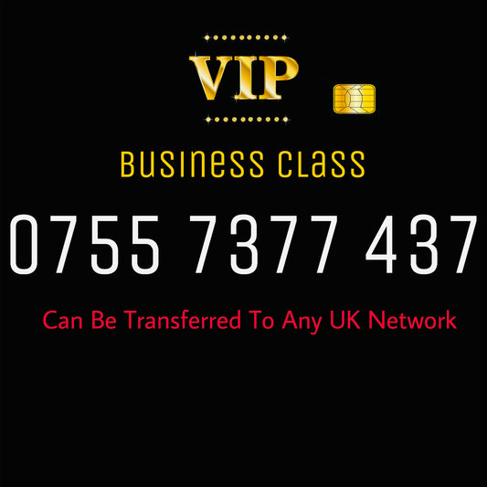 GOLD MOBILE PHONE SIM CARD EASY VIP MEMORABLE NUMBER DIAMOND PLATINUM 0755 7377 437