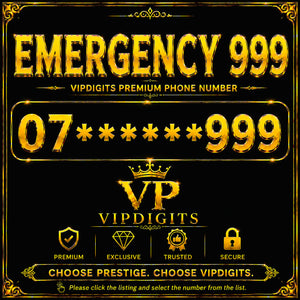 07 999 Gold Diamond VIP Mobile Number – Rare Short Triple 9 Premium Easy-to-Remember SIM