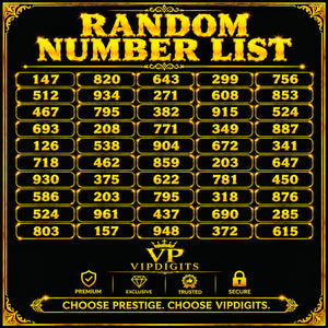 Random Premium UK Mobile Numbers – Easy-to-Remember Gold VIP Numbers for Business & Personal Use