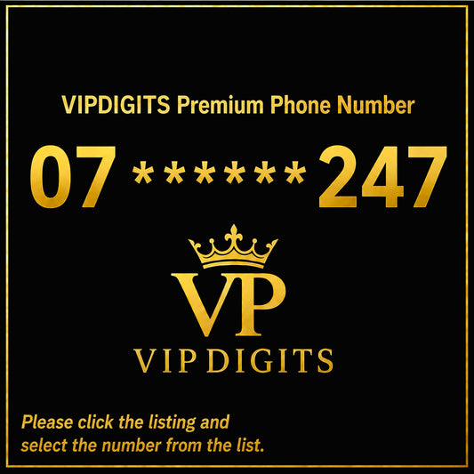 07 247 Gold Mobile Numbers UK | Premium VIP Phone Numbers