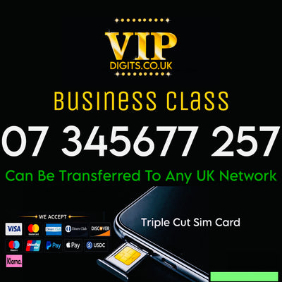 07 345677 257 Gold Premium Mobile Number – VIP Easy-to-Remember Fancy Number