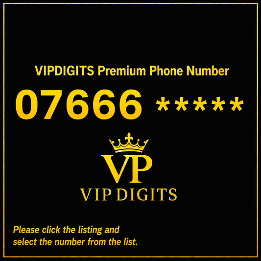 07 666 Gold EE Mobile Numbers UK | Premium VIP Phone Numbers