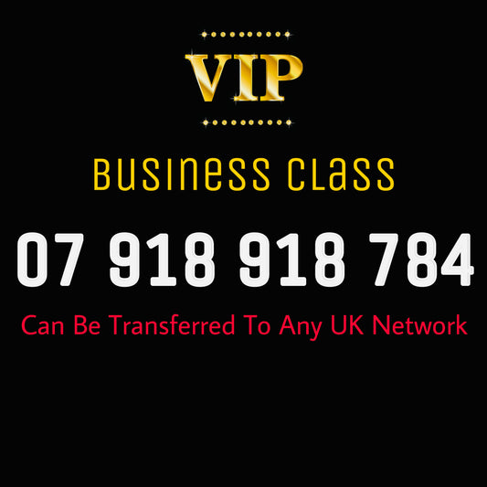 SIM CARD GOLD MOBILE PHONE EASY VIP MEMORABLE NUMBER DIAMOND PLATINUM 07 918 918 784