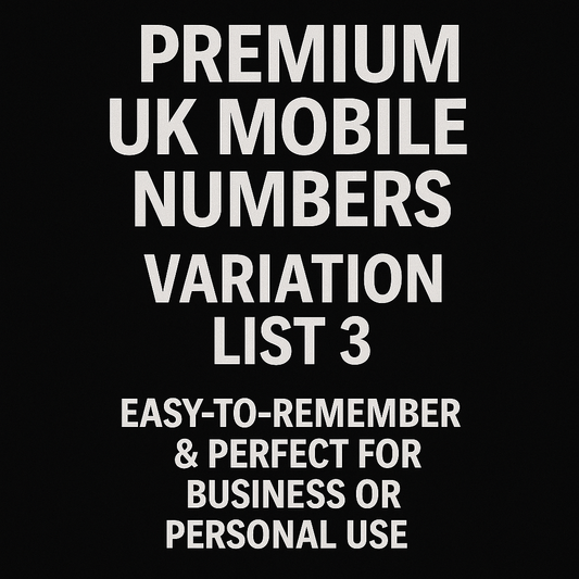 GOLD BUSINESS DIAMOND VIP PREMIUM EASY MEMORABLE MOBILE PHONE NUMBER LIST 3