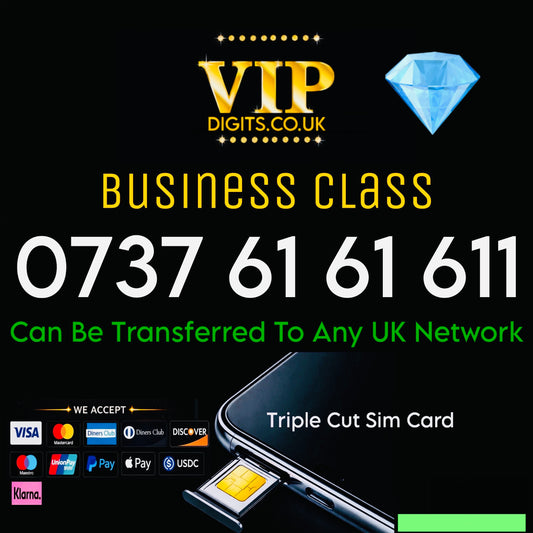 0737 61 61 611 | Premium VIP Gold Mobile Number UK