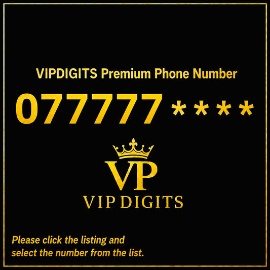 ULTRA-RARE 077777 Premium UK Numbers – VIP Status, Unmatched Memorability!