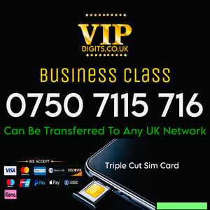 0750 7115 716 Gold VIP Premium Mobile Number – Repeating Easy-to-Remember Fancy SIM