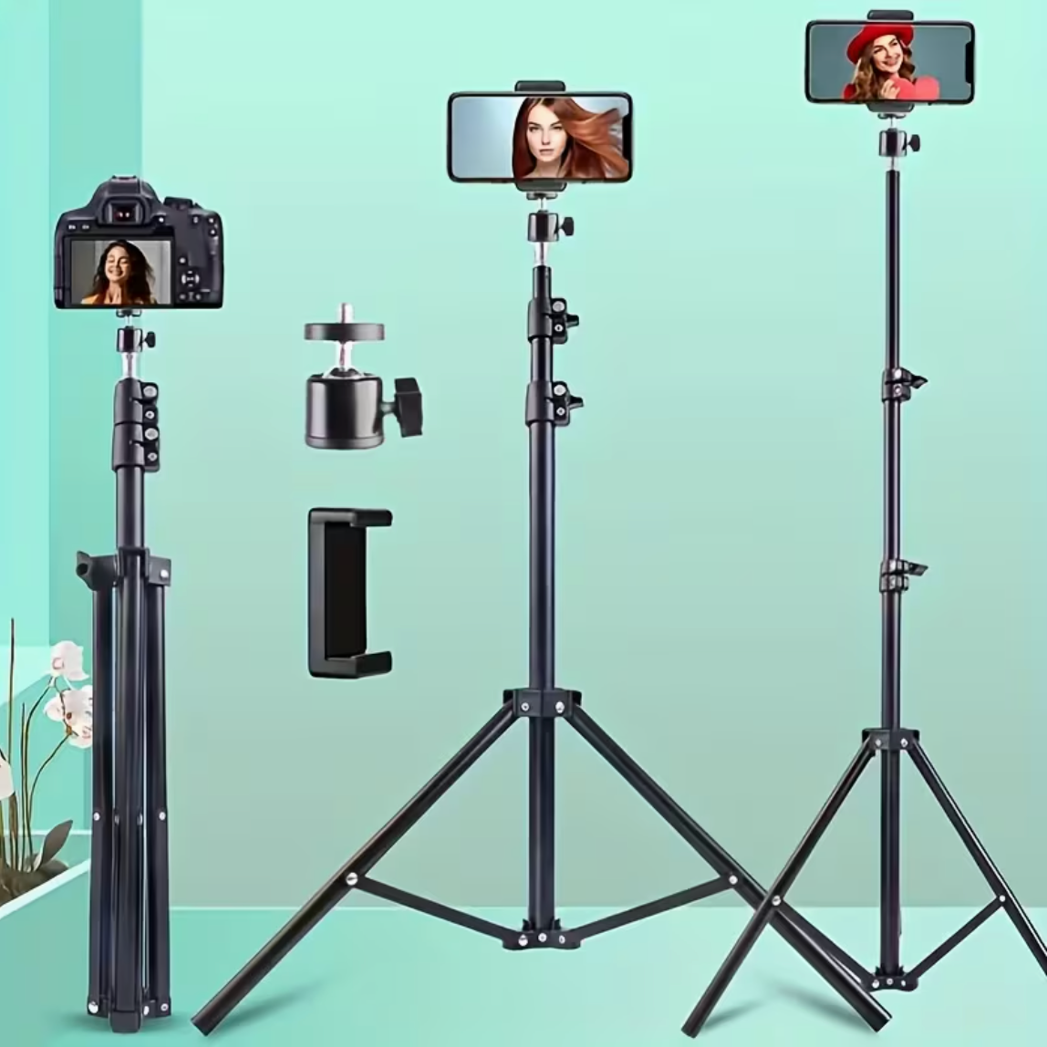 Universal Pro Projector & Camera Tripod Stand – Adjustable Floor Stand for Projectors, Cameras & Devices